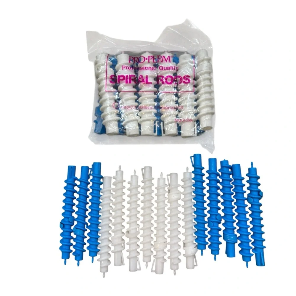 Lot of Vintage Pro-Perm Spiral Perm Rods‎ 27 total